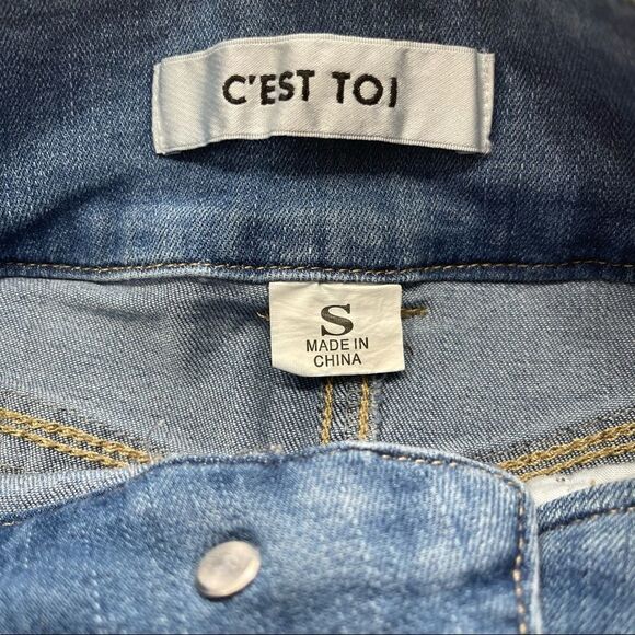 C’est Toi Denim Mini Skirt Sz S - Picture 10 of 13